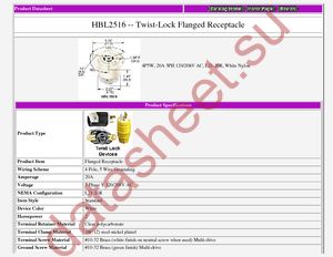 HBL2516 datasheet  